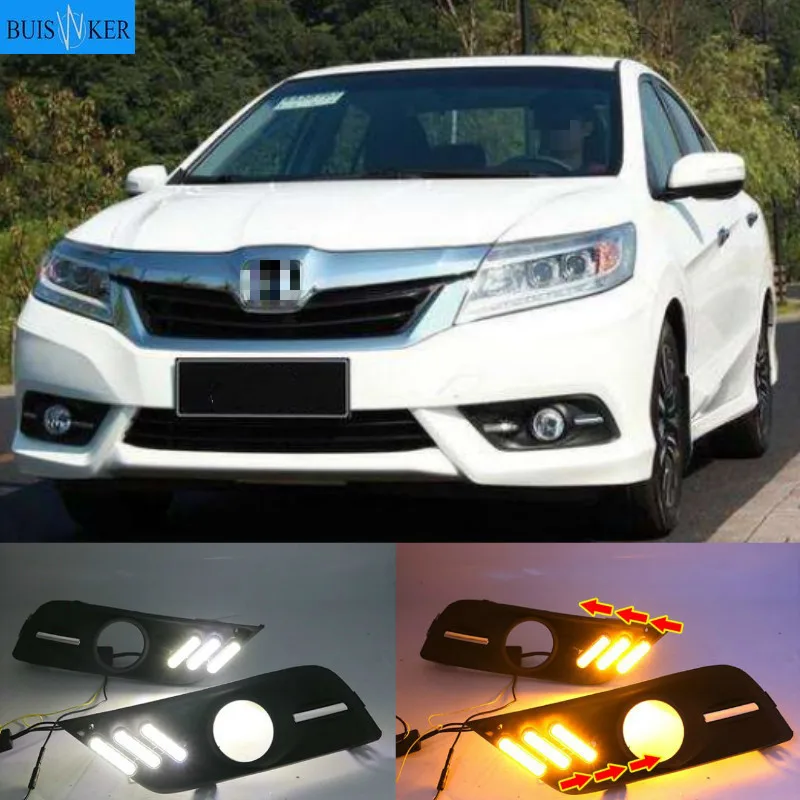 1set LED Daytime Running Light Front Bumper Turn Signal Lamps Car Fog Light Assembly For Honda CRIDER 2013-2015
1set LED Daytime Running Light Front Bumper Turn Signal Lamps Car Fog Light Assembly For Honda CRIDER 2013-2015