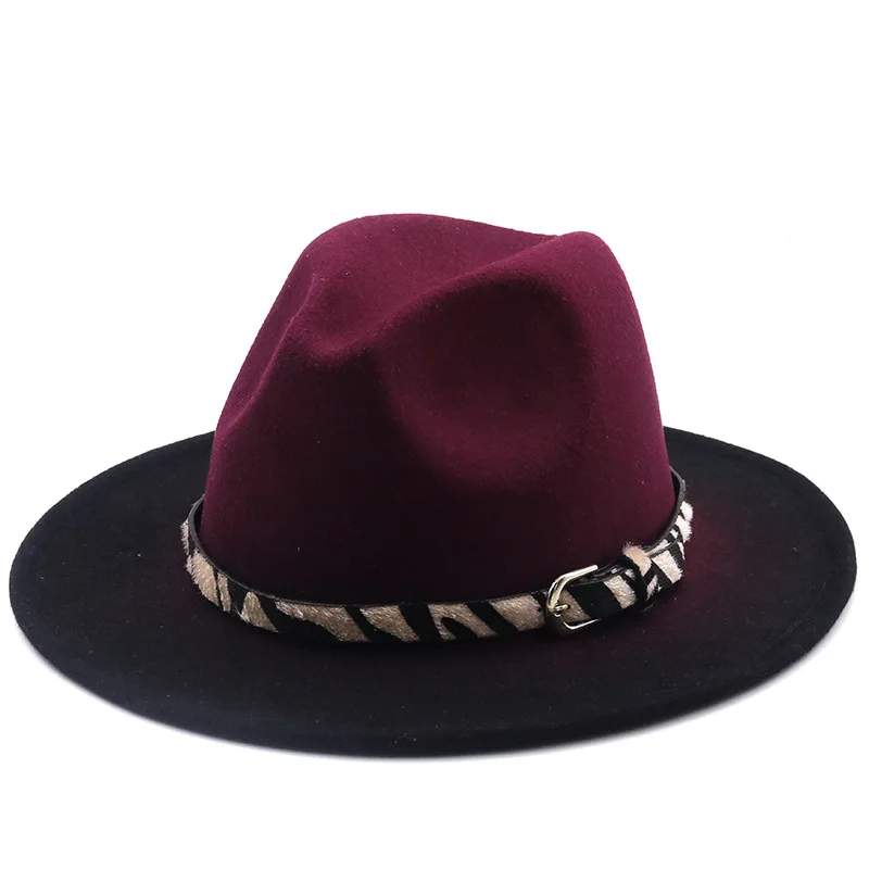 2021 New Gradient Ramp Colorful Wool Felt Fedora Hat For Women Autumn And Winter Vintage Jazz Caps British Gentleman Fedora Hat
2021 New Gradient Ramp Colorful Wool Felt Fedora Hat For Women Autumn And Winter Vintage Jazz Caps British Gentleman Fedora Hat