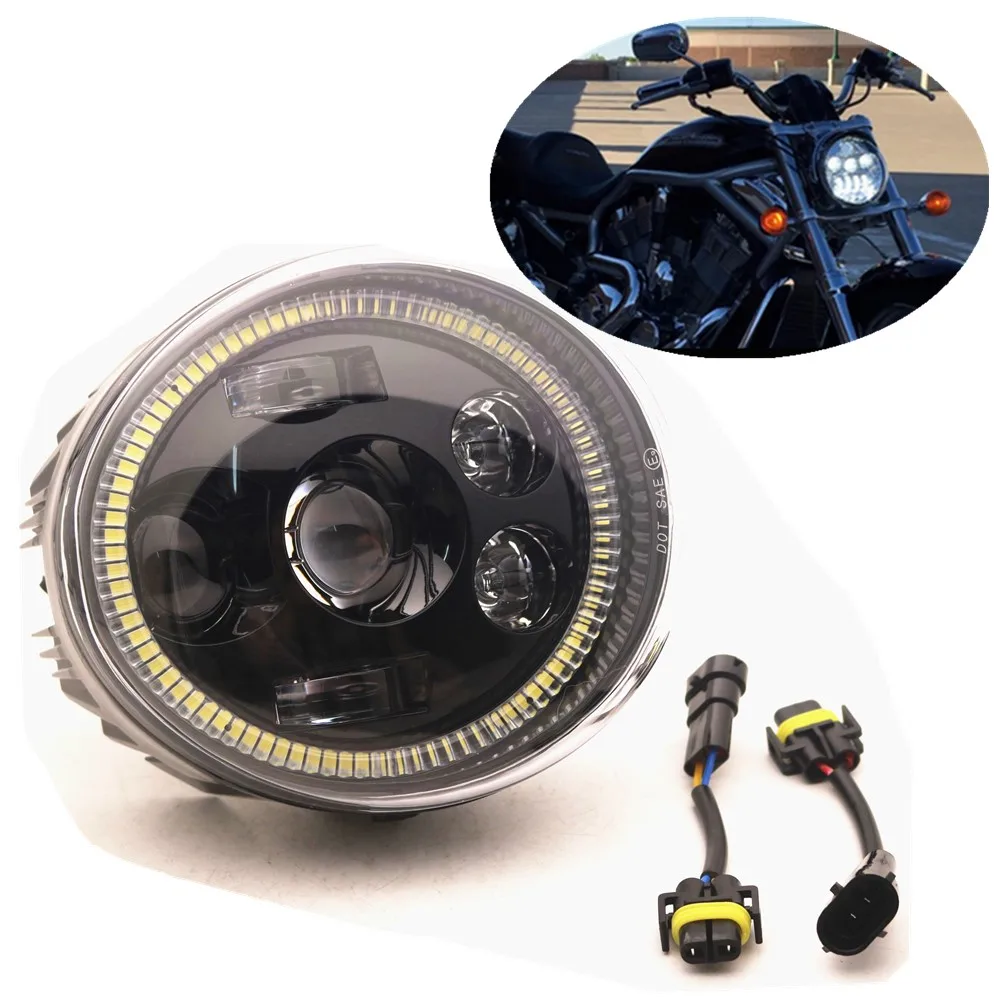 White DRL for V-Rod Muscle Street Rod LED Motorcycle Halo Headlight for V Rod VRSCF VRSC VRSCR 2002-2017
White DRL for V-Rod Muscle Street Rod LED Motorcycle Halo Headlight for V Rod VRSCF VRSC VRSCR 2002-2017