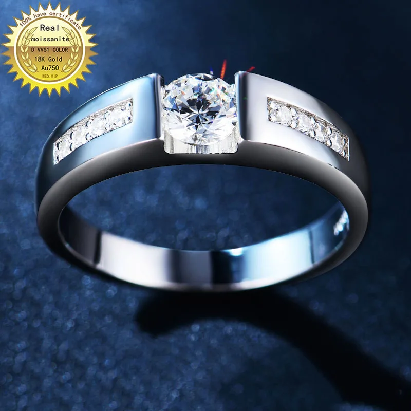 18K goldr ring 1ct D VVS moissanite men ring Engagement&Wedding Jewellery with certificate 002
18K goldr ring 1ct D VVS moissanite men ring Engagement&Wedding Jewellery with certificate 002