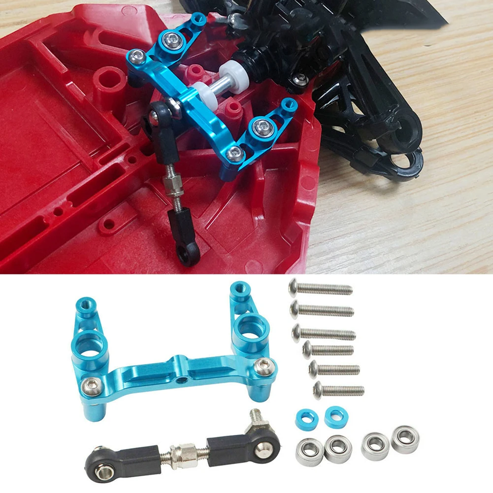 RC Aluminum Alloy Ball Bearing Crank Steering Set for Tamiya TT02 Upgrade Parts Blue Remote Control Car Replacements Accessories
RC Aluminum Alloy Ball Bearing Crank Steering Set for Tamiya TT02 Upgrade Parts Blue Remote Control Car Replacements Accessories