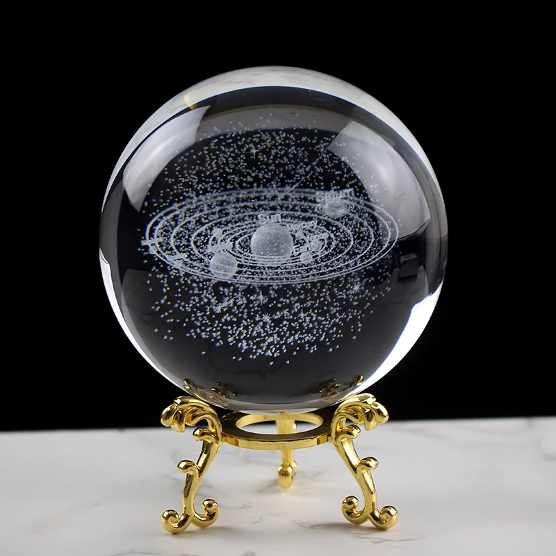 Hot Sell 80MM Crystal Solar System Ball Miniature 3D Cosmic Model Laser Engraved Glass Ball Global Home Decoration Birthday Gift
Hot Sell 80MM Crystal Solar System Ball Miniature 3D Cosmic Model Laser Engraved Glass Ball Global Home Decoration Birthday Gift