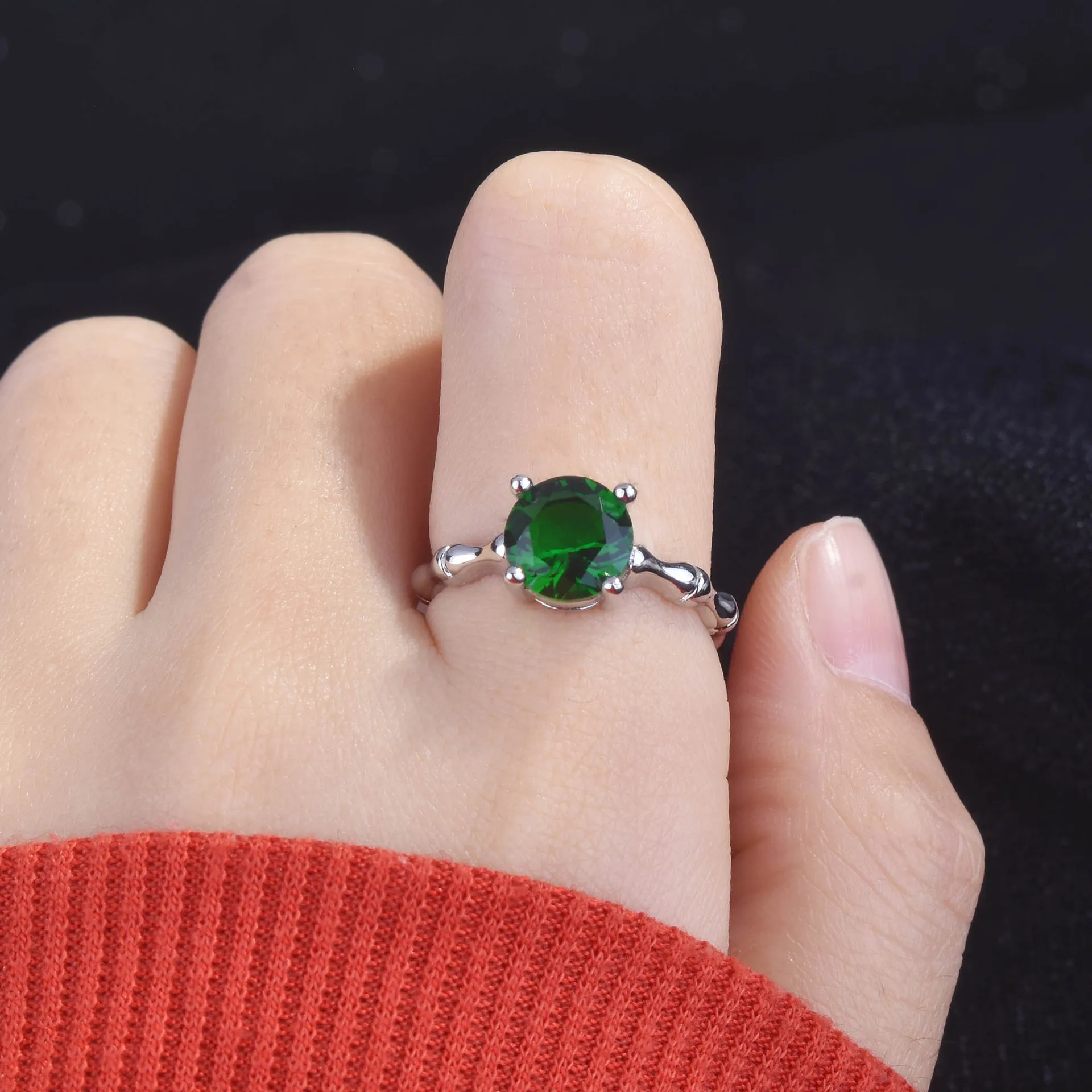 925 Sterling Silver Women Ring with green Gemstone Paraiba Emerald Gemstones Wedding Party Fine Jewelry Gift Fashion Accessories
925 Sterling Silver Women Ring with green Gemstone Paraiba Emerald Gemstones Wedding Party Fine Jewelry Gift Fashion Accessories