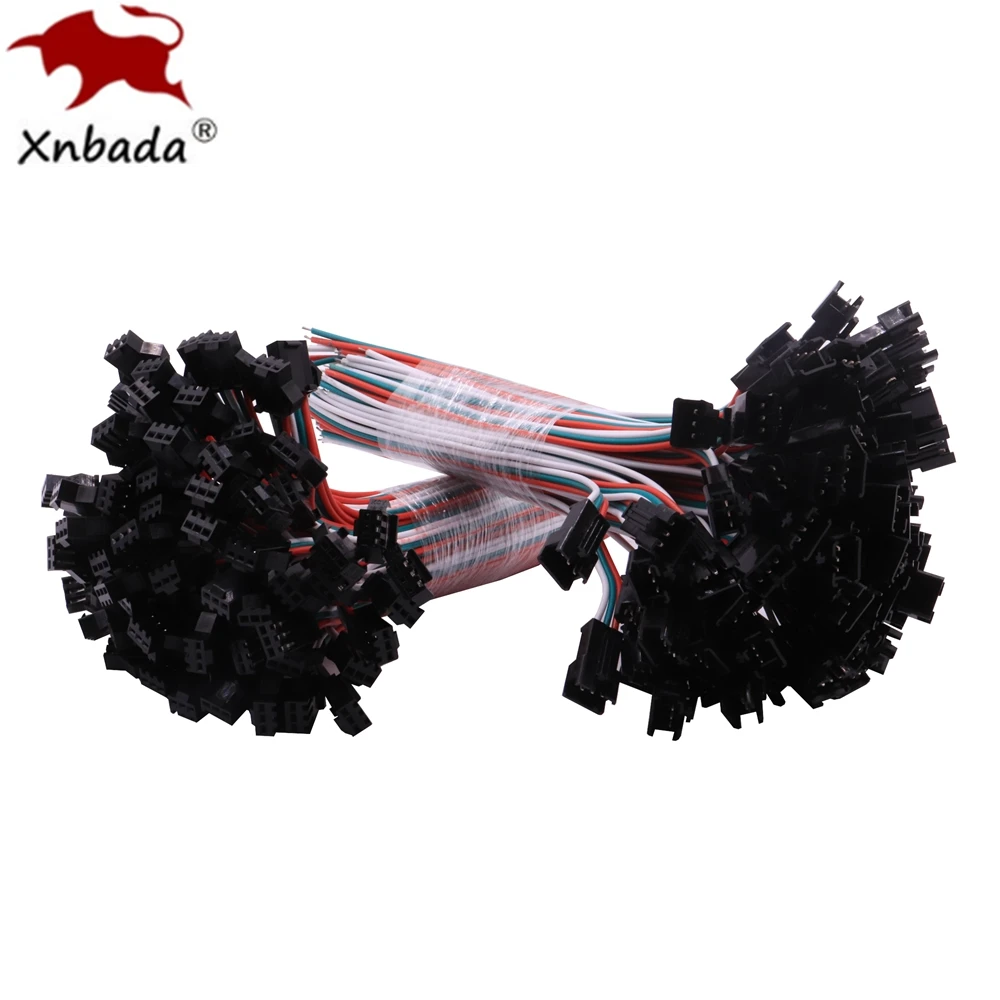 10Pairs 10cm 3Pin JST Connector Female&Male Led JST Connectors 22AWG Red Green And White Wires For WS2811 WS2812B RGB Led Strip
10Pairs 10cm 3Pin JST Connector Female&Male Led JST Connectors 22AWG Red Green And White Wires For WS2811 WS2812B RGB Led Strip