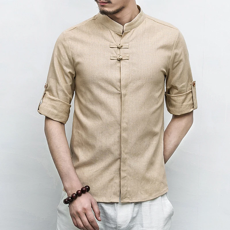 5XL Khaki Shirts Mens Chinese Style Cotton Linen Shirts Mens Summer Elegant Retro Big Size Blouse Mens Shirt Button Tang Suit
5XL Khaki Shirts Mens Chinese Style Cotton Linen Shirts Mens Summer Elegant Retro Big Size Blouse Mens Shirt Button Tang Suit