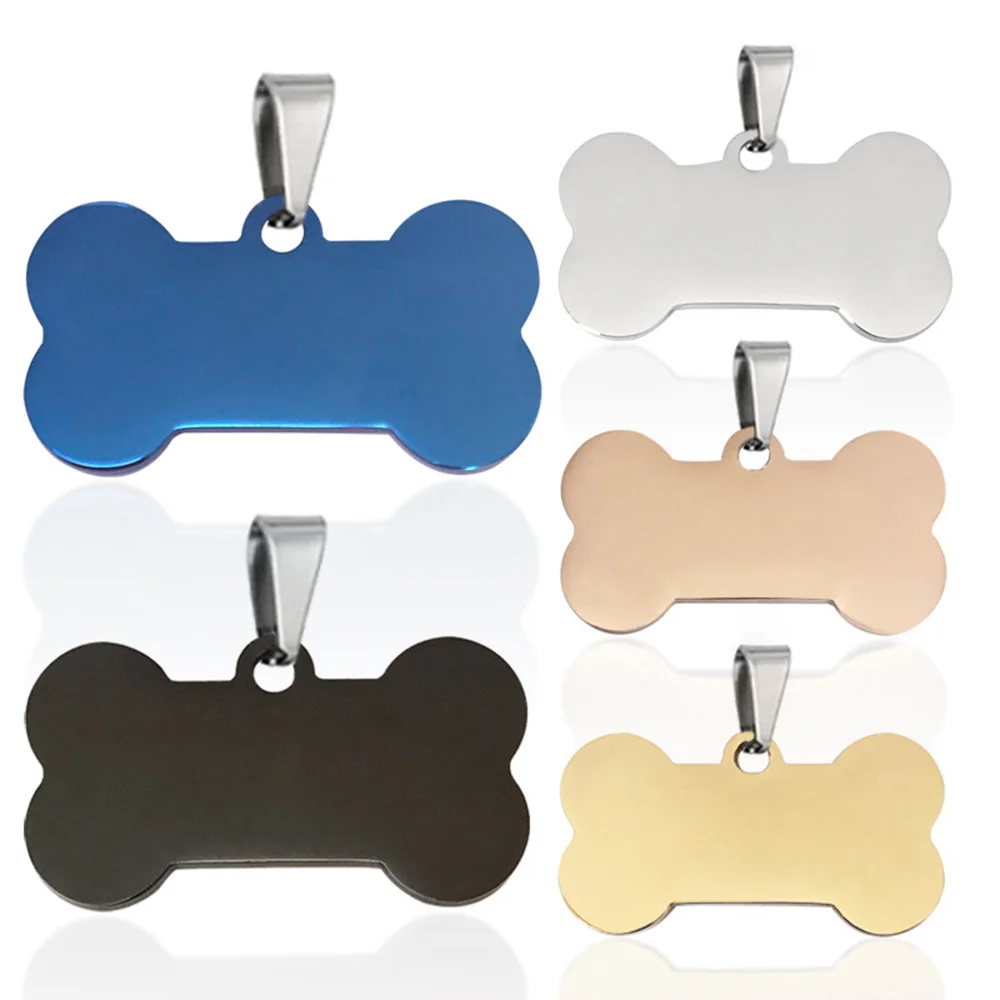 100 Pcs/Lot Wholesale Blank Engraved Personalized DIY Pet Dog Cat Name ID Stainless Steel Tag Bone Collar Pendant
100 Pcs/Lot Wholesale Blank Engraved Personalized DIY Pet Dog Cat Name ID Stainless Steel Tag Bone Collar Pendant