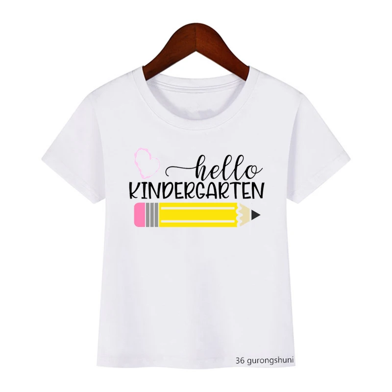 School T Shirt Unicron Hello Kindergarten Black Girls Tshirt Outfit Funny Kids Clothes Harajuku Girls T-Shirts
School T Shirt Unicron Hello Kindergarten Black Girls Tshirt Outfit Funny Kids Clothes Harajuku Girls T-Shirts