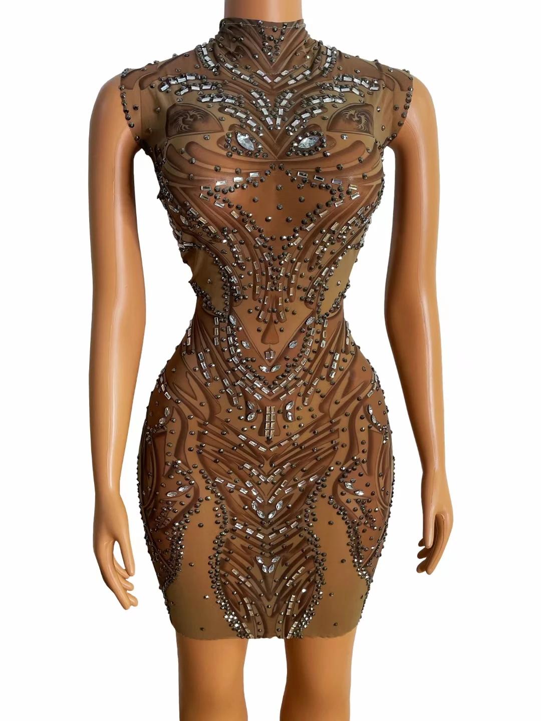 Luxury Fashion Rhinestone Transparent Short Dresses for Women Dancer Singer Prom Outfit Evening Birthday Celebrate Dress
Luxury Fashion Rhinestone Transparent Short Dresses for Women Dancer Singer Prom Outfit Evening Birthday Celebrate Dress
