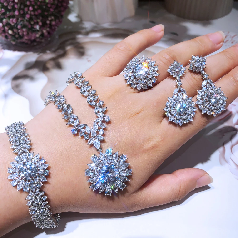 Missvikki Luxury Gorgeous Classic Heart of the Sea Pendant Necklace Earrings Bangle Ring Set for Women Ladies Girl Best Gift
Missvikki Luxury Gorgeous Classic Heart of the Sea Pendant Necklace Earrings Bangle Ring Set for Women Ladies Girl Best Gift