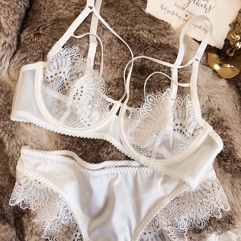 Sexy eyelashes lace underwear sets perspective ultra-thin bundled big breasts bra set underwire push up women lingerie panty
Sexy eyelashes lace underwear sets perspective ultra-thin bundled big breasts bra set underwire push up women lingerie panty