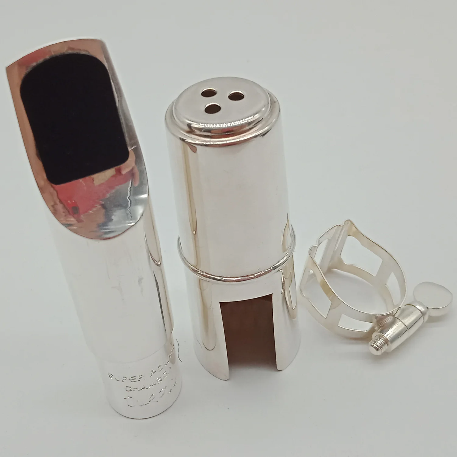MFC Baritone Saxophone Metal Mouthpiece Super Power Chamber Professional Sax Mouthpiece Accessories Silvering
MFC Baritone Saxophone Metal Mouthpiece Super Power Chamber Professional Sax Mouthpiece Accessories Silvering