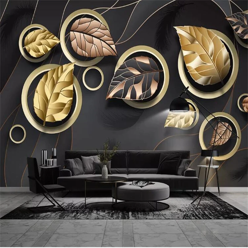 wellyu papel parede Custom wallpaper behang 3d geometric golden leaf abstract lines light luxury background wall painting
wellyu papel parede Custom wallpaper behang 3d geometric golden leaf abstract lines light luxury background wall painting