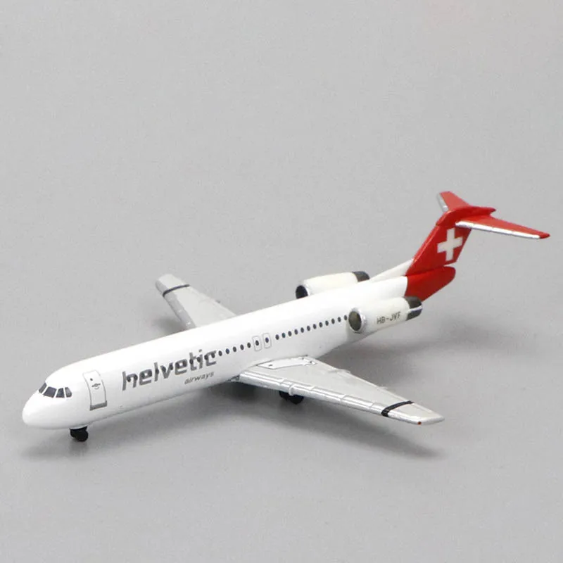 Diecast 1/500 Scale Swiss Air FOKKER 100 Alloy Airliner Model Collection Souvenir Ornaments Display Decoration Toys
Diecast 1/500 Scale Swiss Air FOKKER 100 Alloy Airliner Model Collection Souvenir Ornaments Display Decoration Toys