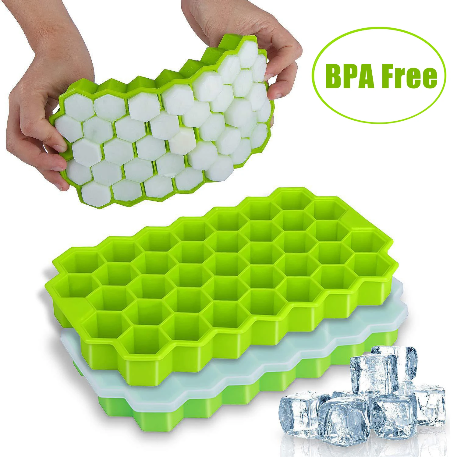37 Grids Ice Cube Tray Honeycomb Ice Cube Molds with Removalbe Lids Silicone Ice Molds for Juice Whiskey Cocktail Ice Maker
37 Grids Ice Cube Tray Honeycomb Ice Cube Molds with Removalbe Lids Silicone Ice Molds for Juice Whiskey Cocktail Ice Maker