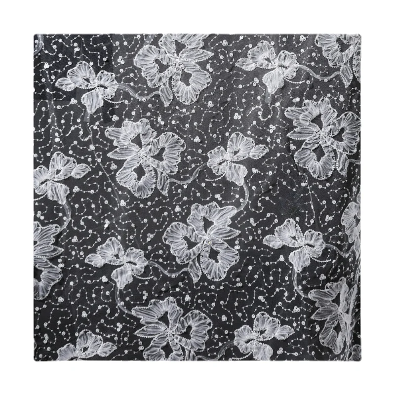 Width 61'' Large White Petal Translucent Sequin Mesh Fabric By The Half Yard For Creative Skirt Background Cloth Material
Width 61'' Large White Petal Translucent Sequin Mesh Fabric By The Half Yard For Creative Skirt Background Cloth Material