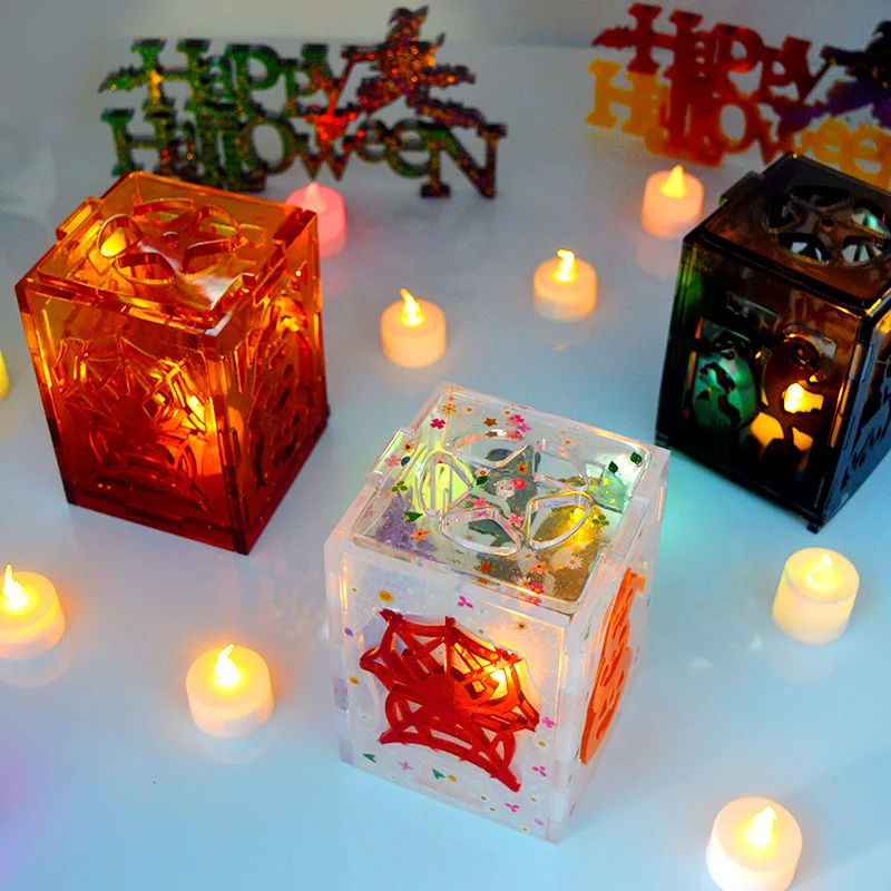 DIY Halloween Lantern Silicone Mould Witch Spider Ghost Pumpkin Lantern Epoxy Resin Mold Halloween Party Decor Jewelry Making
DIY Halloween Lantern Silicone Mould Witch Spider Ghost Pumpkin Lantern Epoxy Resin Mold Halloween Party Decor Jewelry Making
