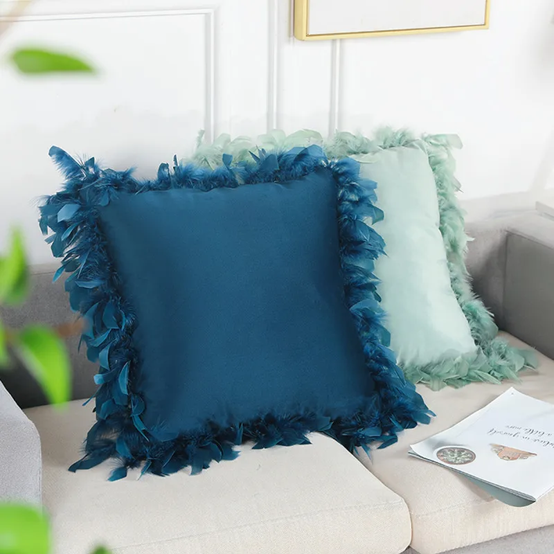Nordic Faux Feather Velvet Pillow Case Waist Car Bed Sofa Decorative Cushion Cover 45x45cm Pillow Covers Decorative Pillow Case
Nordic Faux Feather Velvet Pillow Case Waist Car Bed Sofa Decorative Cushion Cover 45x45cm Pillow Covers Decorative Pillow Case