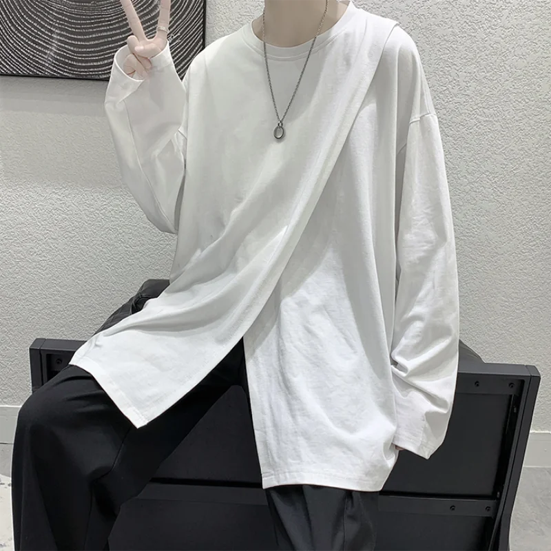 Men's Long Sleeve T Shirt Spring And Autumn New Personality Split Design Korean Fashion Popular Casual Loose Large Size Jacket
Men's Long Sleeve T Shirt Spring And Autumn New Personality Split Design Korean Fashion Popular Casual Loose Large Size Jacket