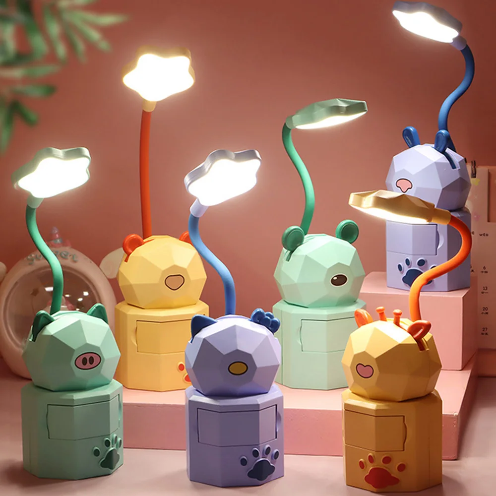 USB Children's Desk Lamp Charging Student Night Light Dormitory Reading Eye Protection Moon Light Cartoon Storage LED Desk Lamp
USB Children's Desk Lamp Charging Student Night Light Dormitory Reading Eye Protection Moon Light Cartoon Storage LED Desk Lamp