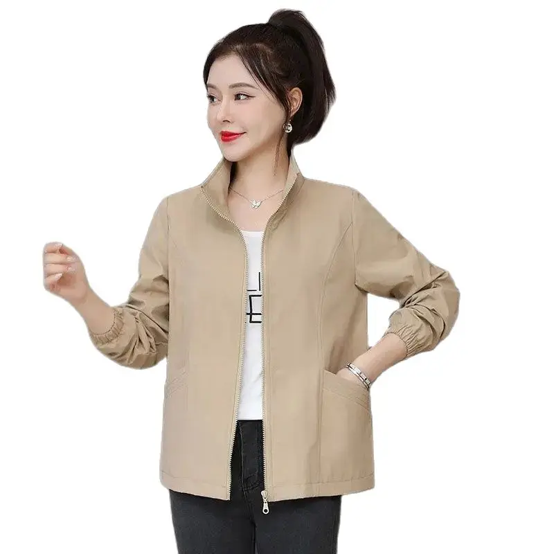 Double Layer Women Windbreaker Coat 2021 New Autumn Ladies Short Jacket Fashion Stand-up Collar Women Basic Tops And Lining Q55
Double Layer Women Windbreaker Coat 2021 New Autumn Ladies Short Jacket Fashion Stand-up Collar Women Basic Tops And Lining Q55