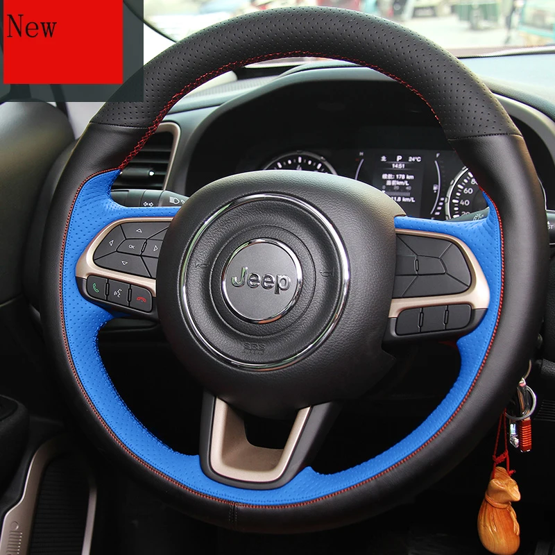 High-Quality DIY Hand-Stitched Leather Suede Car Steering Wheel Cover for Jeep Compass Renegade Cherokee Interior Accessories
High-Quality DIY Hand-Stitched Leather Suede Car Steering Wheel Cover for Jeep Compass Renegade Cherokee Interior Accessories