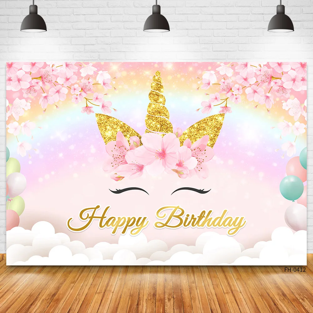 Birthday Party Unicorn Banner Backdrop Baby Shower Newborn Photocall Photography Rainbow Flowers Background For Photo Studio
Birthday Party Unicorn Banner Backdrop Baby Shower Newborn Photocall Photography Rainbow Flowers Background For Photo Studio