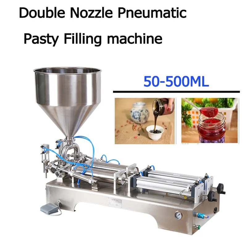 50-500ML Double Head Pneumatic Paste Shampoo Filling Machine Semi-Automatic Pneumatic Filling Machine
50-500ML Double Head Pneumatic Paste Shampoo Filling Machine Semi-Automatic Pneumatic Filling Machine