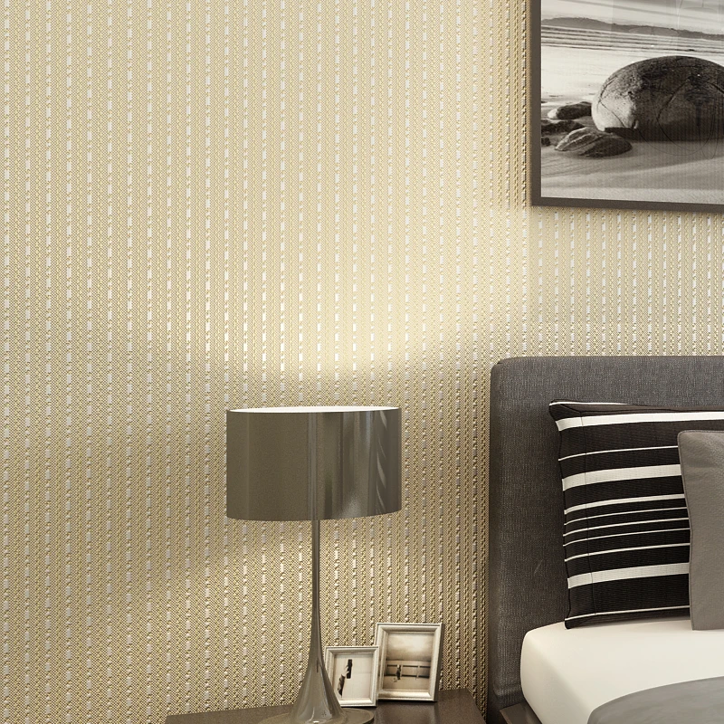 WELLYU wallpaper New modern simple flocking striped non - woven wallpaper living room restaurant walkway background wallpaper
WELLYU wallpaper New modern simple flocking striped non - woven wallpaper living room restaurant walkway background wallpaper