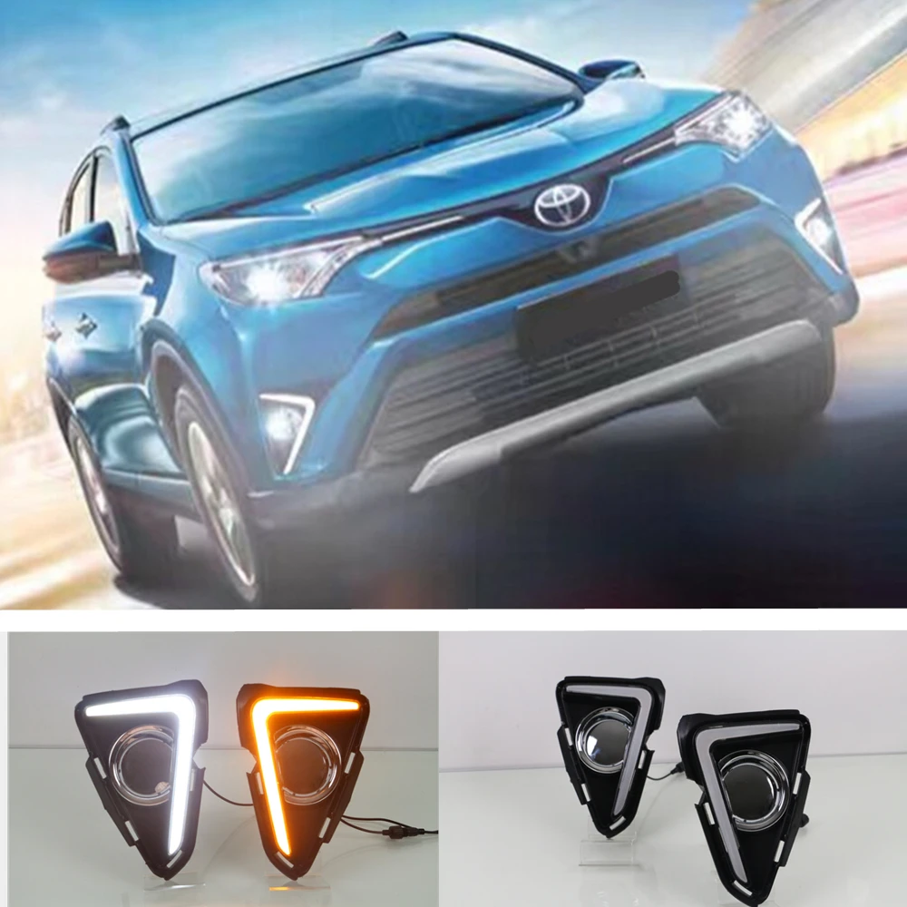 For Toyota RAV4 Car Led Daytime Running Light Amber Turn Signal DRL 12V Lights for Toyota RAV4 2016 2017 2018 Accessories
For Toyota RAV4 Car Led Daytime Running Light Amber Turn Signal DRL 12V Lights for Toyota RAV4 2016 2017 2018 Accessories