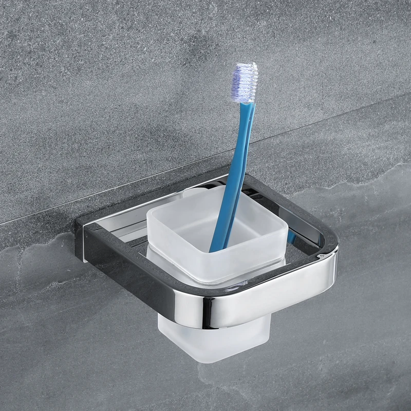 Tooth Brush Tumbler Holder Bathroom Glass Cup Holder Decoration Wall Mounted Chrome Toothbrush Holder Bathroom Accessories
Tooth Brush Tumbler Holder Bathroom Glass Cup Holder Decoration Wall Mounted Chrome Toothbrush Holder Bathroom Accessories