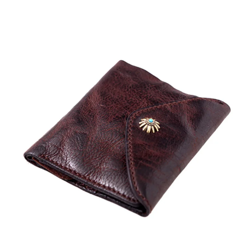 Original handmade leather wallet men's short retro first layer vegetable tanned leather small wallet ultra-thin horizontal
Original handmade leather wallet men's short retro first layer vegetable tanned leather small wallet ultra-thin horizontal
