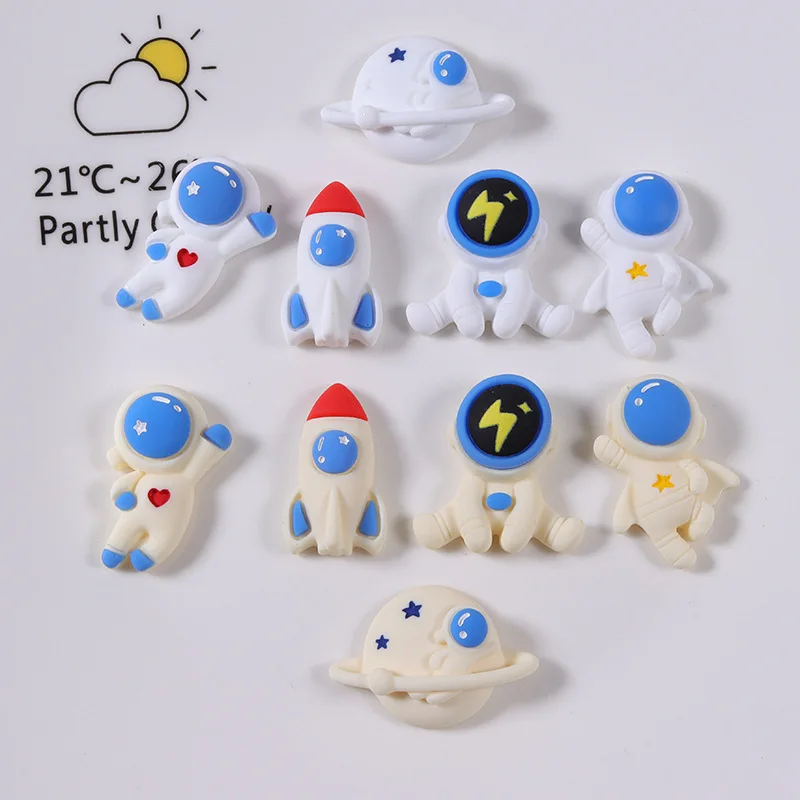 100pcs Kawaii cartoon Astronauts space shuttle Resin Flat Back Scrapbooking Crafts DIY Jewelry Making Accessories
100pcs Kawaii cartoon Astronauts space shuttle Resin Flat Back Scrapbooking Crafts DIY Jewelry Making Accessories