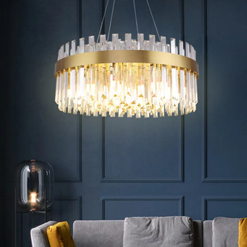 Gold Modern Chandelier Lighting Luxury Living Dining Room LED Lustres De Cristal Round Home Decor Lustres De Cristal
Gold Modern Chandelier Lighting Luxury Living Dining Room LED Lustres De Cristal Round Home Decor Lustres De Cristal