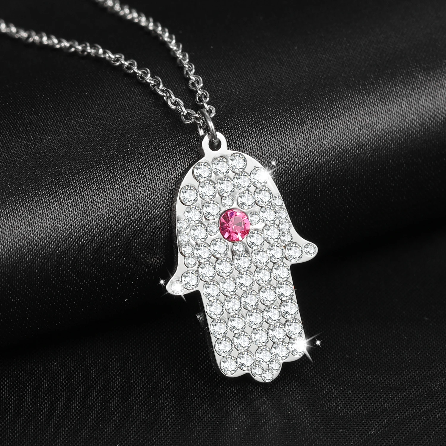 COLLIER FEMME MAIN DE FATMA - MARIA 18-каратное позолоченное ожерелье Hamsa Hand Evil Eye Fatma's Hand of Fatma Boho Luck Jewelry
COLLIER FEMME MAIN DE FATMA - MARIA 18-каратное позолоченное ожерелье Hamsa Hand Evil Eye Fatma's Hand of Fatma Boho Luck Jewelry
