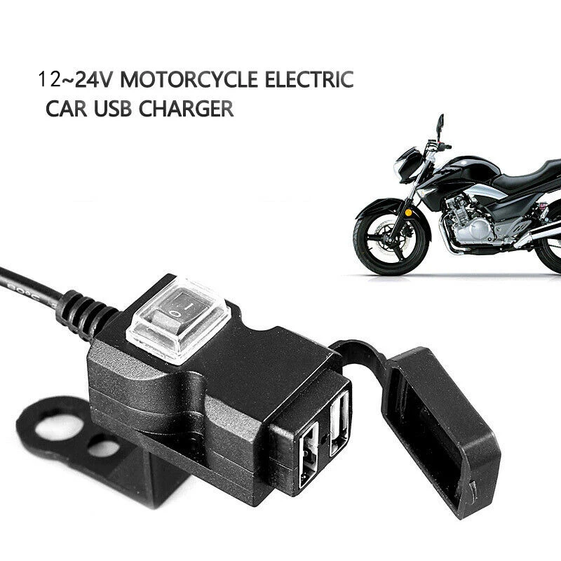 Motorbike Charger Adapter Power Supply Socket for Phone Motorcycle Dual USB Port 12V Waterproof Handlebar
Motorbike Charger Adapter Power Supply Socket for Phone Motorcycle Dual USB Port 12V Waterproof Handlebar