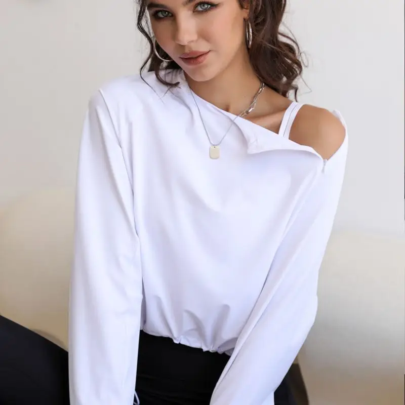 Yoga Tops Women Autumn Winter European American Oblique Zipper Sports Fitness Long-Sleeved Running Training Wear Pilates Shirt
Yoga Tops Women Autumn Winter European American Oblique Zipper Sports Fitness Long-Sleeved Running Training Wear Pilates Shirt