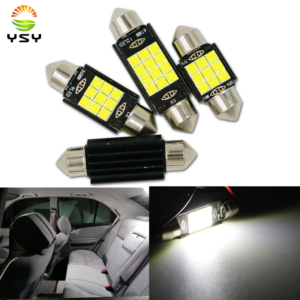 YSY 100Pcs C5W C10W LED Bulbs Canbus Festoon-31MM 36MM 39MM 41MM 3030 chip NO ERROR Car Interior Dome Light Reading Light
YSY 100Pcs C5W C10W LED Bulbs Canbus Festoon-31MM 36MM 39MM 41MM 3030 chip NO ERROR Car Interior Dome Light Reading Light