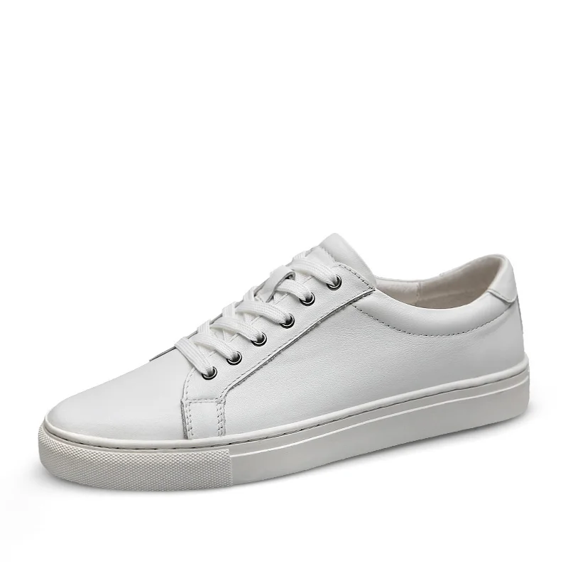 Spring Summer Trend Men's Shoes white Casual Genuine Leather Shoe Wild Mens Flats Shoes Non-slip Board Shoe Male Footwear
Spring Summer Trend Men's Shoes white Casual Genuine Leather Shoe Wild Mens Flats Shoes Non-slip Board Shoe Male Footwear