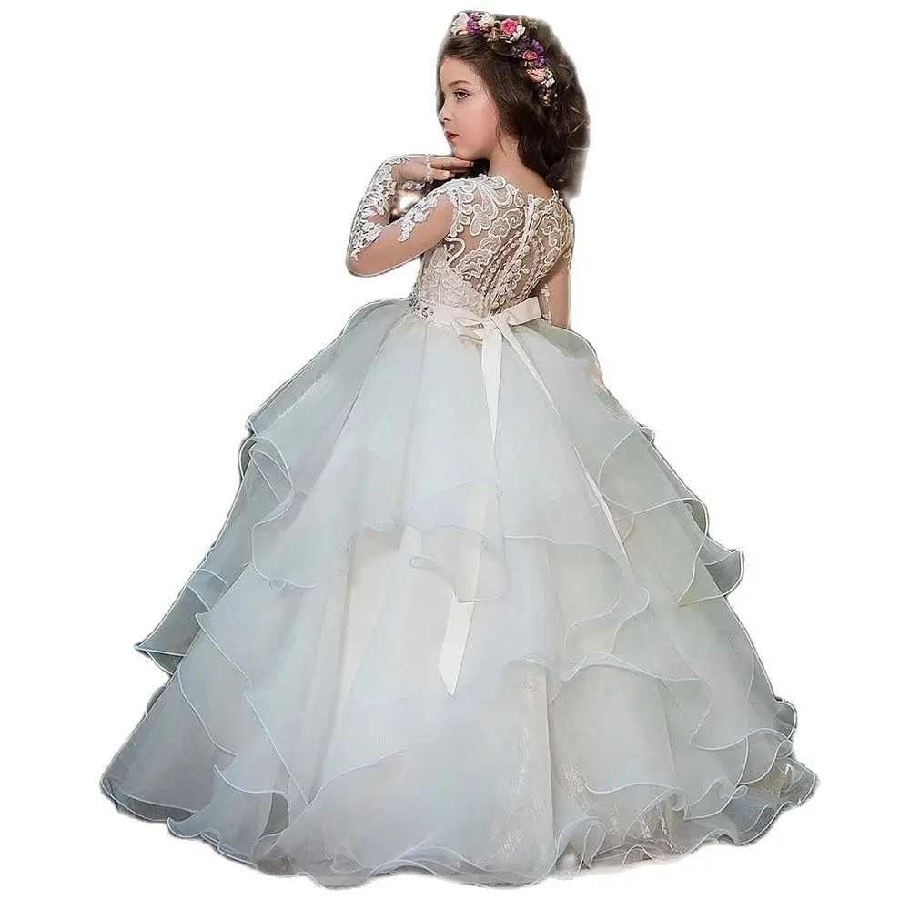 Layers Tulle Flower Girl Dress Puffy Lace Wedding Party Dress Appliques Kid Birthday Dress First Communion Gown
Layers Tulle Flower Girl Dress Puffy Lace Wedding Party Dress Appliques Kid Birthday Dress First Communion Gown
