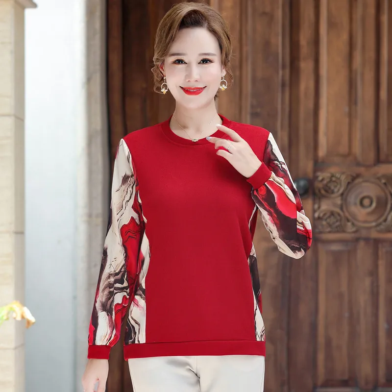 2022 Autumn Spring New O Neck Polyester Long Sleeve women t shirt Fashion Korean Style Splicing Oversized t-shirt
2022 Autumn Spring New O Neck Polyester Long Sleeve women t shirt Fashion Korean Style Splicing Oversized t-shirt