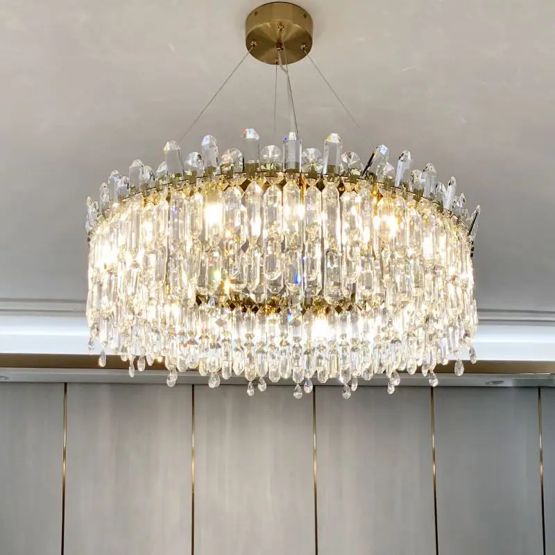 New design crystal chandelier for living room living room bedroom decorative lamp LED round crystal lighting
New design crystal chandelier for living room living room bedroom decorative lamp LED round crystal lighting