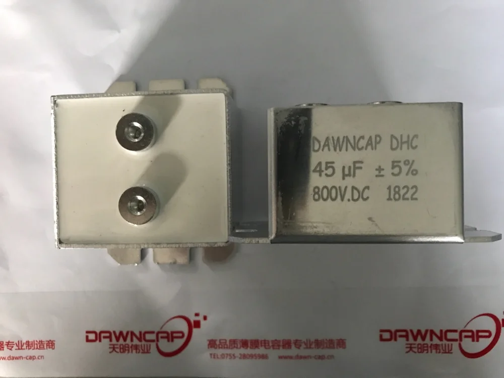 All aluminum 45UF 800V DC commercial induction cooker electromagnetic heating capacitor
All aluminum 45UF 800V DC commercial induction cooker electromagnetic heating capacitor