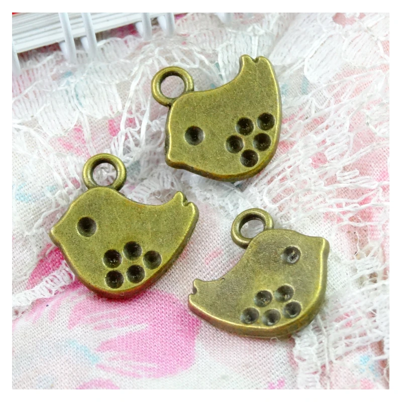 60pcs Antique Bronze Color Zinc Alloy Bird Charms Pendants for Jewelry Making Findings DIY Handmade Craft 15x15mm
60pcs Antique Bronze Color Zinc Alloy Bird Charms Pendants for Jewelry Making Findings DIY Handmade Craft 15x15mm