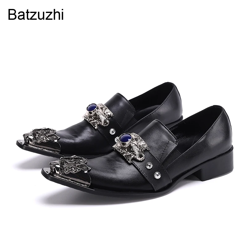 Batzuzhi Handmade Formal Genuine Leather Dress Shoes Men Iron Head Black Formal Business Shoes Men Leather Zapatos Hombre!
Batzuzhi Handmade Formal Genuine Leather Dress Shoes Men Iron Head Black Formal Business Shoes Men Leather Zapatos Hombre!