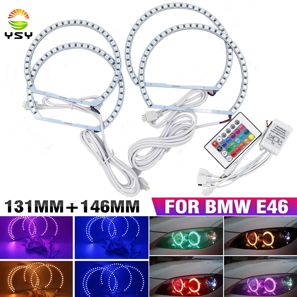 YSY 1 комплект RGB светодиодсветодиодный глаза ангела для E46 3 серии 325i 330Ci седан/купе тюнинг фар DRL галоны многоцветные модифицированные аксессуары
YSY 1 комплект RGB светодиодсветодиодный глаза ангела для E46 3 серии 325i 330Ci седан/купе тюнинг фар DRL галоны многоцветные модифицированные аксессуары