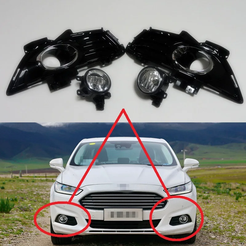 1 Set Front fog lamp light kits & bezel cover & bulbs for Ford New MONDEO FUSION 2013-2015
1 Set Front fog lamp light kits & bezel cover & bulbs for Ford New MONDEO FUSION 2013-2015