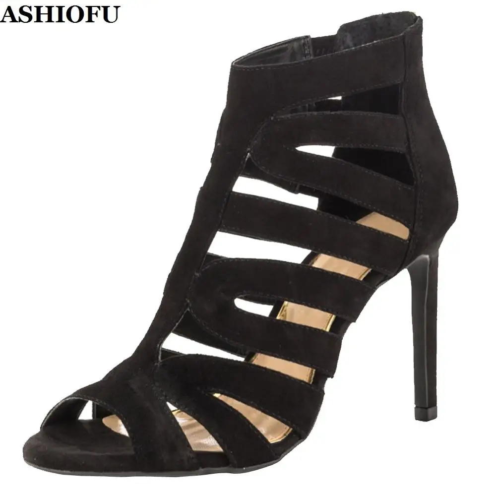 ASHIOFU Ladies Handmade Stiletto High Heel Sandals Faux-suede Party Prom Shoes Peep-toe Evening Fashion Sandals Shoes XD291
ASHIOFU Ladies Handmade Stiletto High Heel Sandals Faux-suede Party Prom Shoes Peep-toe Evening Fashion Sandals Shoes XD291