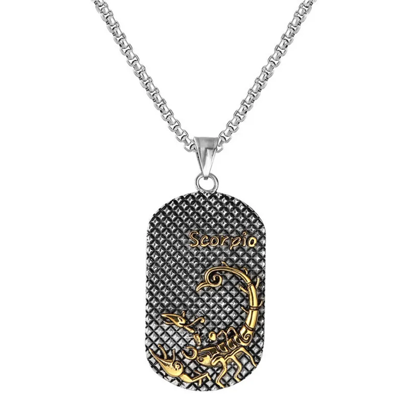 Zodiac Scorpion Neck Necklace Pendant Dropshipping Punk Men's Gold Color Stainless Steel Male Statement Jewelry , Collier
Zodiac Scorpion Neck Necklace Pendant Dropshipping Punk Men's Gold Color Stainless Steel Male Statement Jewelry , Collier