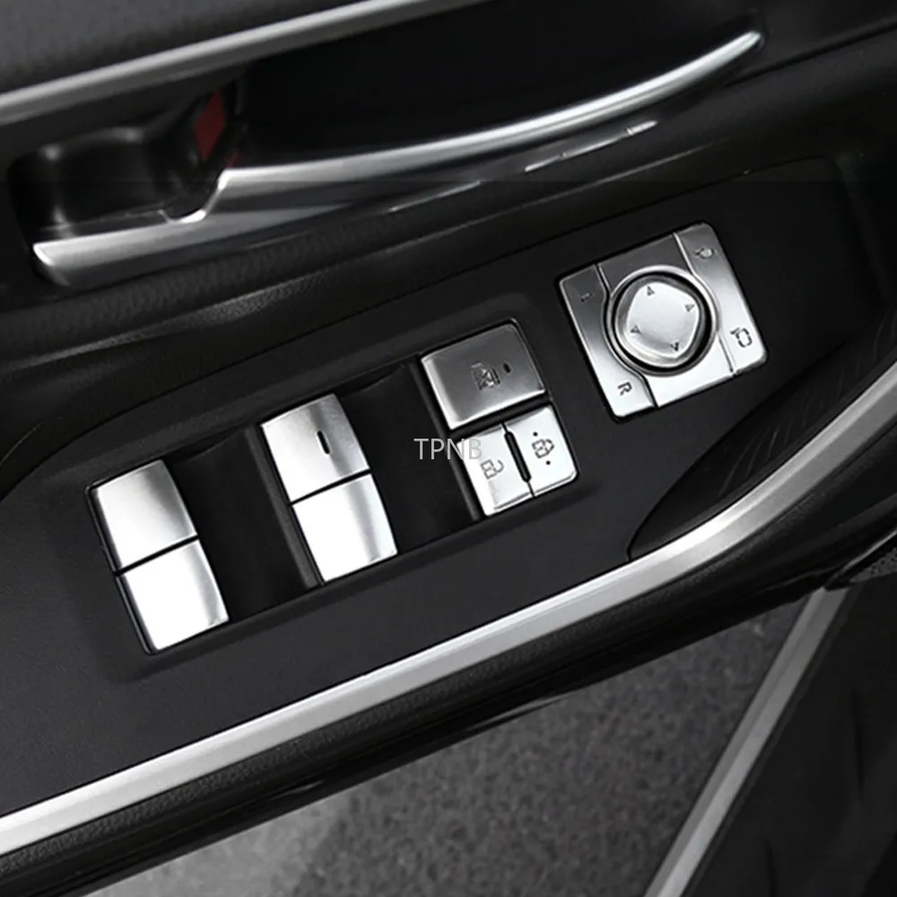 For Toyota RAV4 2019 2020 2021 XA50 Aluminum Alloy Glass Lift Switch Decorative Cover Accessories
For Toyota RAV4 2019 2020 2021 XA50 Aluminum Alloy Glass Lift Switch Decorative Cover Accessories