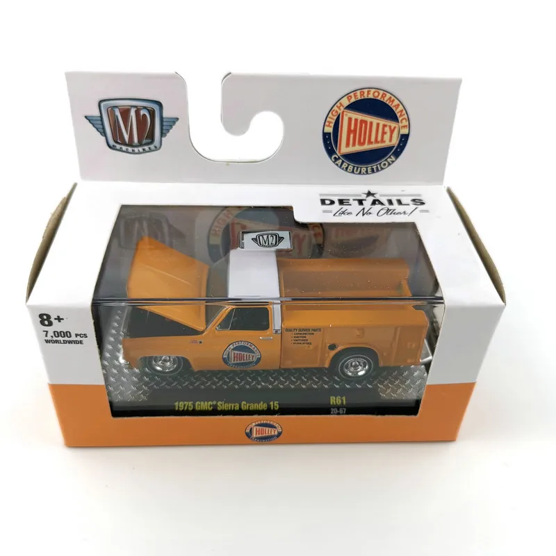 M2 1:64 1975 GMC Sierra Grande15 Коллекционная Металлическая Модель литья под давлением, модели автомобилей, игрушки
M2 1:64 1975 GMC Sierra Grande15 Коллекционная Металлическая Модель литья под давлением, модели автомобилей, игрушки